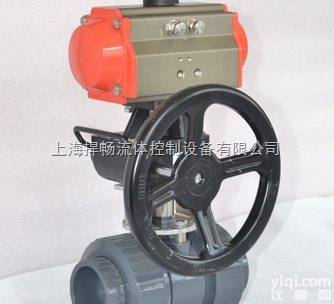 双由令UPVC气动<em>球阀</em>--重量轻、<em>耐腐蚀</em>性强，应用于多个领域