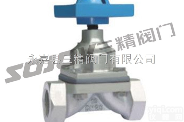 <em>G11W</em>  <em>隔膜阀</em>图片系列:<em>G11W</em>内<em>螺纹</em><em>隔膜阀</em>-三精阀门制造