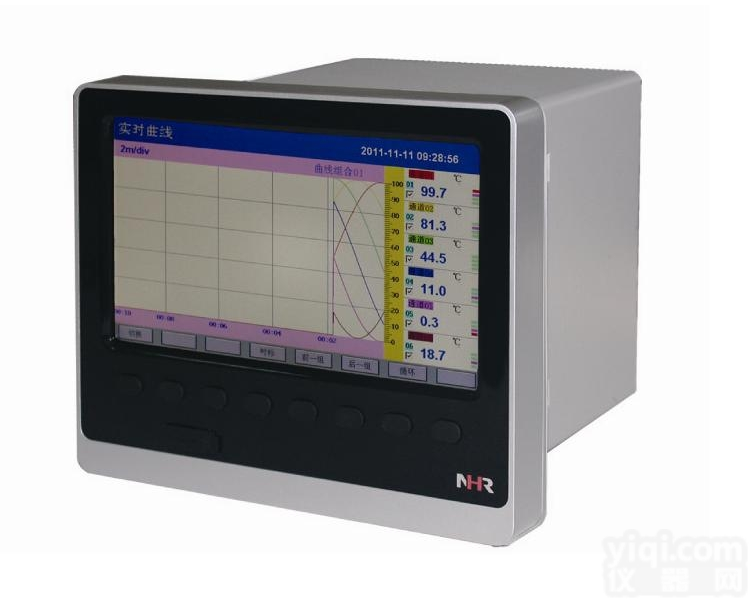 <em>8300</em>/<em>8300</em>B  虹润<em>NHR</em>-<em>8300</em>/<em>8300</em>B系列8路彩色/蓝屏调节无纸<em>记录仪</em>表