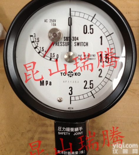 DF-S4NA-1-RX-∮<em>100</em>  东洋计器兴业TOKO微接点式<em>压力计</em>DF-S4NA-1-RX-∮<em>100</em>*...