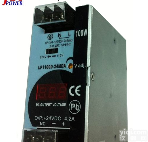 LP1100D-24MDA  <em>原装</em>昂鼎UL认证24V4A100W数显<em>导轨</em>式<em>开关电源</em>