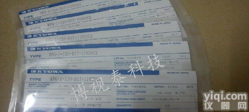 KFG-1-120-D17-11L3M2  KYOWA应变片、电阻<em>应变计</em>、<em>应力</em>应变测试仪