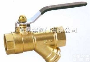 <em>黄铜</em>带<em>过滤器</em>球阀