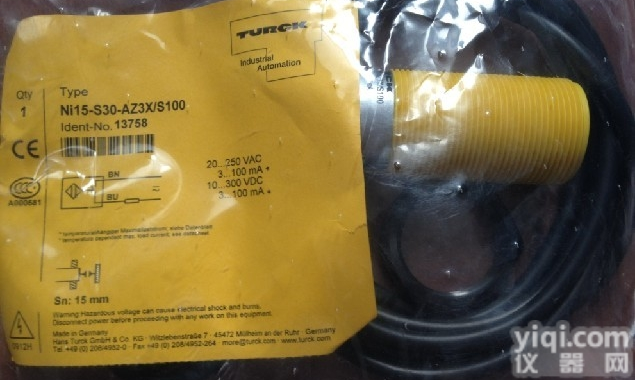 Turck电感式  BI30R-W30-DAP6X-H1141<em>环型</em>电感式<em>传感器</em>