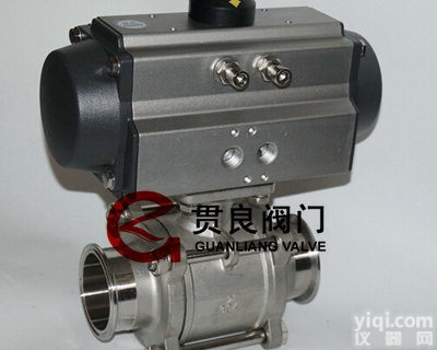 气动<em>球阀</em>Q681F-16P  气动三片式<em>卡箍</em><em>球阀</em>Q681F，<em>卫生</em>级<em>球阀</em>