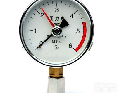 <em>精密</em>级<em>压力表</em>YZ-60J安装方式