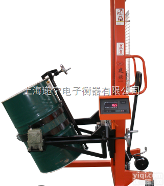 500kg<em>半自动</em>倒桶秤 翻转式<em>油桶</em>倒料叉车秤 电动液压<em>油桶</em>叉车秤