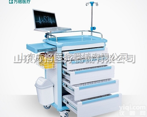 FG-A-01  现货直销<em>医用</em>ABS<em>抢救</em>车，方格多功能手术用<em>抢救</em>车