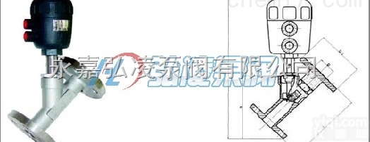 KST-46  <em>法兰</em>式气动<em>角座阀</em>,<em>法兰</em><em>角座阀</em>,气动<em>角座阀</em>