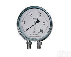 高静压小<em>差压</em><em>不锈钢</em><em>差压</em>压力表CYW-150系列