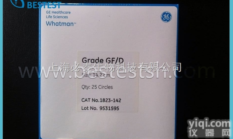 1823-142  Whatman 沃特曼 无<em>黏合剂</em>玻璃微<em>纤维</em><em>滤纸</em> Grade GF/D