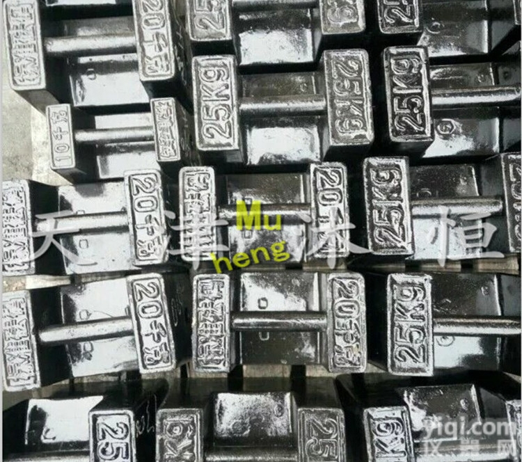 <em>广西</em>25kg<em>铸铁</em>砝码-标准砝码厂家