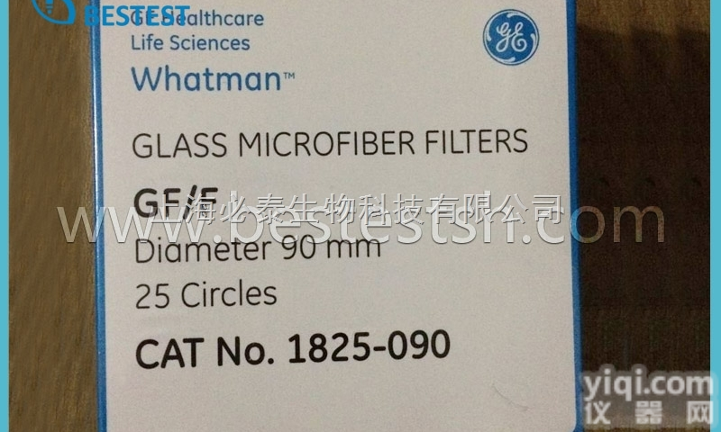 1825-090  GE Whatman沃特曼（无<em>粘合剂</em>）GF/F <em>玻璃纤维</em><em>滤膜</em>90mm直...