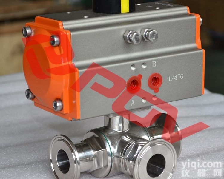 Q684F-16P  <em>卡箍</em>卫生级<em>三通</em><em>球阀</em>