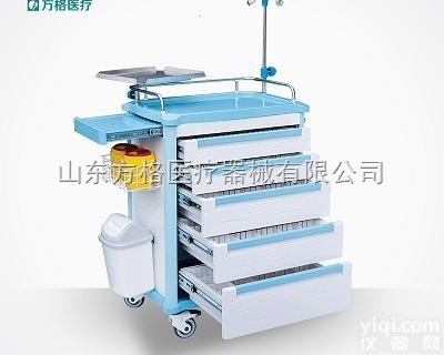 FG-A-01  现货直销<em>医用</em>ABS<em>抢救</em>车，方格多功能手术用<em>抢救</em>车,高品质<em>医用</em>车