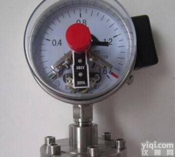 电接点真空<em>压力表</em>压力<em>控制器</em>YX系列