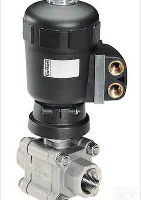 435 172  BURKERT<em>球阀</em>2655 - 带有<em>气动</em>旋转驱动装置的二位<em>二通</em><em>球阀</em>