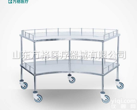 B09  方格扇形<em>器械</em>车 <em>不锈钢</em>扇形<em>器械</em>车