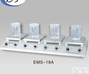 加热磁力<em>搅拌器</em>系列（<em>单列</em>四头）EMS-18A