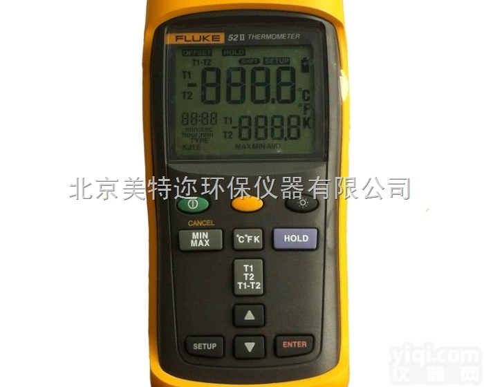 Fluke 53-IIB接触式<em>测温仪</em> 实验室<em>高精度</em><em>温度计</em>