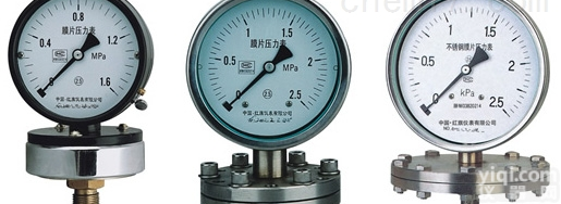 YPF-100A<em>膜片</em>压力表说明书、参数、价格、图片、<em>简介</em>、选型、原理