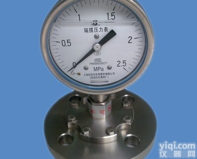 <em>YML</em>、MF<em>隔膜</em><em>压力表</em>上海自动化仪表四厂