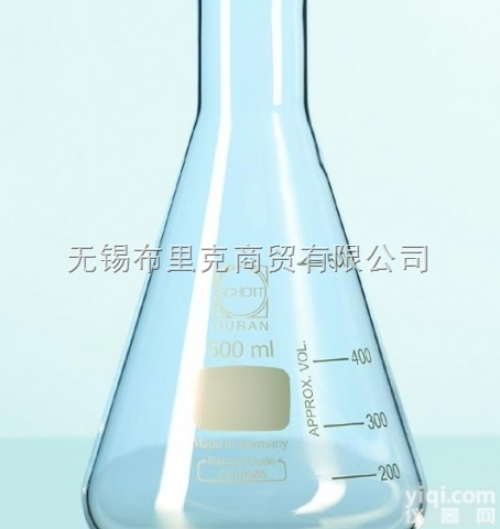 德国SCHOTT DURAN<em>肖特</em><em>杜安</em>DURAN窄口三角<em>烧瓶</em>（不带盖）