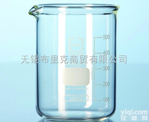 德国<em>SCHOTT</em> DURAN肖特杜安 DURAN低型<em>烧杯</em><em>加强型</em>