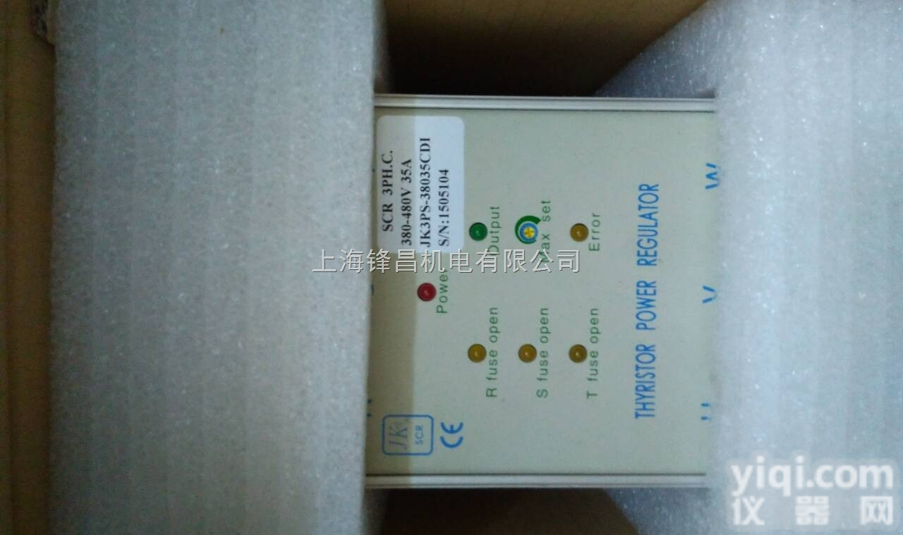 JK3PS-38080CDI  代理进口JK<em>积奇</em>SCR<em>可控硅</em>控制器JK3PS-38050CDI JK3...