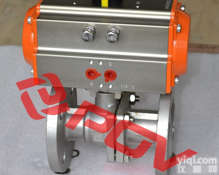 Q641F  q641f<em>气动</em>不锈钢<em>法兰</em><em>球阀</em>