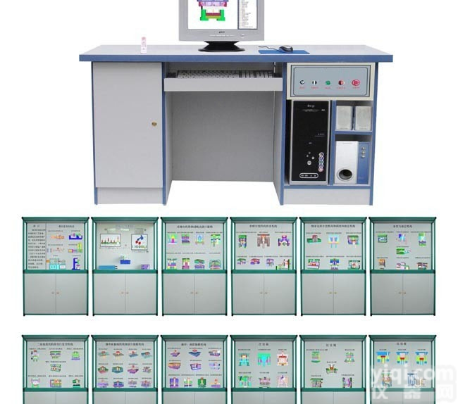 YUY-01塑料<em>模具</em>设计制造<em>陈列柜</em>|机械教学<em>陈列柜</em>