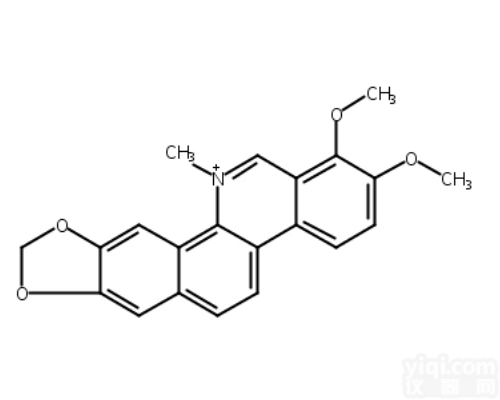 wkq-00066  <em>白屈菜</em>红碱（<em>白屈菜</em>赤碱，氯化<em>白屈菜</em>赤碱）  34316-15-9