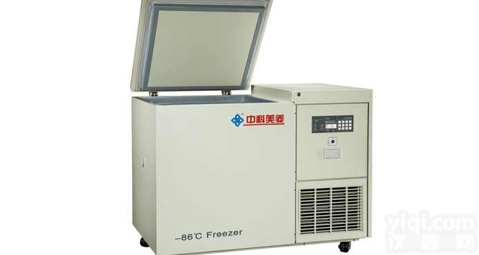 中科<em>美菱</em>DW-HW138、-86℃<em>卧式</em>低温<em>冰箱</em>