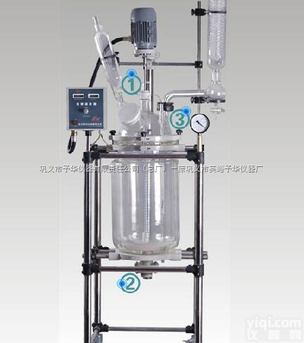 YSF-10-<em>150L</em>双层<em>玻璃</em><em>反应釜</em>，三层<em>玻璃</em><em>反应釜</em>巩义予华