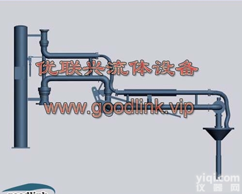 AL1412  优联兴流体AL1412型<em>顶部</em>密闭<em>装卸</em>臂 双管臂 回气鹤管