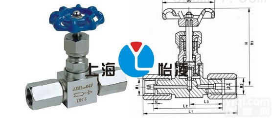 不锈钢<em>压力表</em>针型阀<em>上海</em>怡凌-JJM1-160P<em>压力表</em>针型阀 JJM1不...