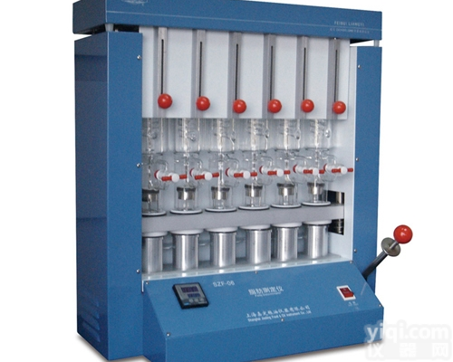 SZF-06  上海嘉定<em>粮油</em>粗脂肪<em>测定仪</em> 索氏抽提仪 索氏抽提器 SZF-06