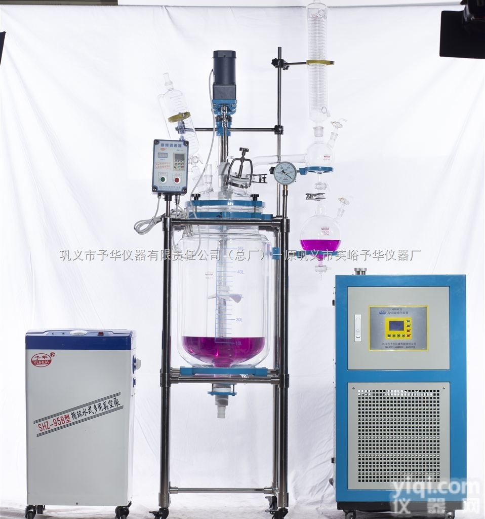 （巩义市予华仪器有限责任公司）YSF-1L-150L<em>变频双层玻璃反应釜</em>...