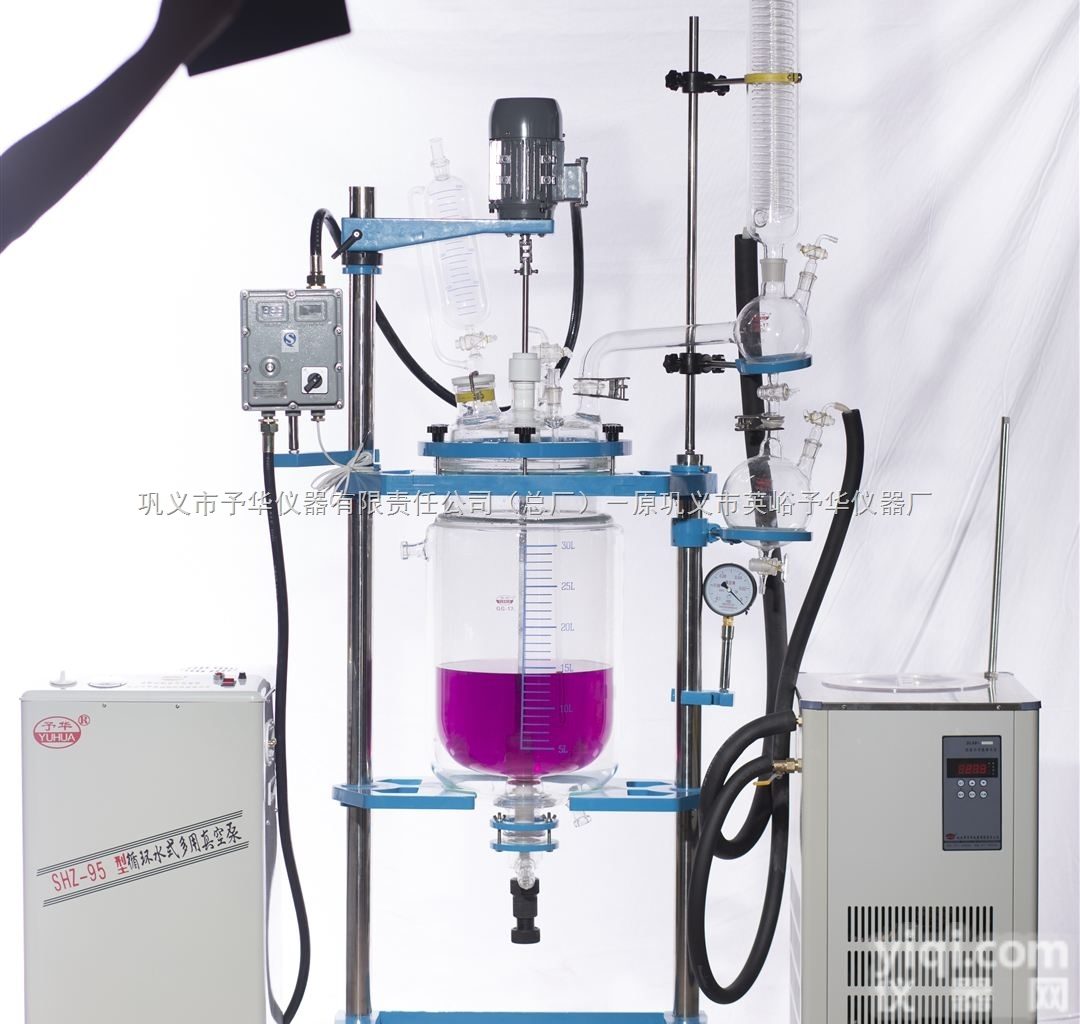 双层玻璃<em>反应釜</em>10L、20L、30L、80L、<em>100L</em>、150L