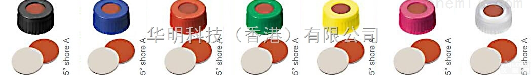 BGB ND-9窄口<em>螺纹</em>口<em>瓶盖</em>和<em>硅橡胶</em>垫片/TEF