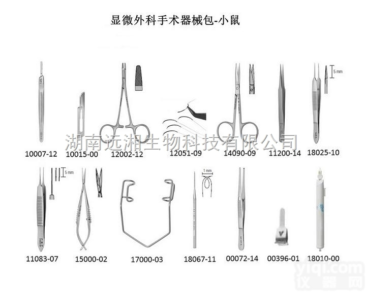 显微手术器械包 <em>小鼠</em>显微<em>解剖</em>器械 基础手术套装 <em>小鼠</em><em>解剖</em>工具