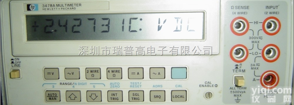 <em>3478A</em>  Agilent/HP <em>3478A</em> <em>万用表</em>