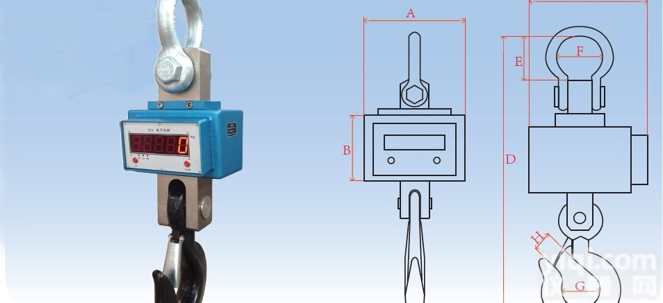 ocs  3吨直显电子<em>吊秤</em>，3<em>直视</em><em>遥控</em><em>吊秤</em>