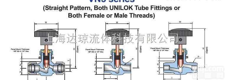 VN52U-04T  VN52U-04T<em>针型阀</em>-韩国UNI-LOK<em>总经销</em>（上海）达琼流体 现...