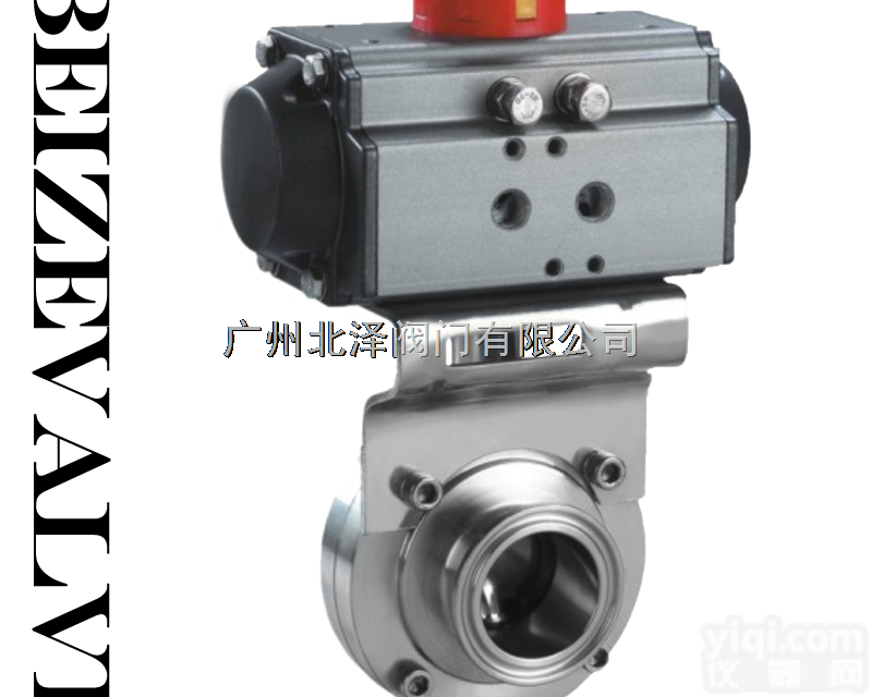 BZ-21  广东<em>蝶阀</em>厂家直销 气动卫生级304<em>蝶阀</em> 气动快开<em>卡箍</em>式<em>蝶阀</em>