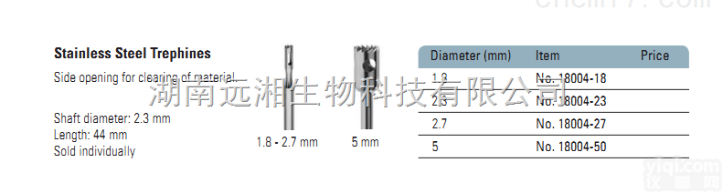 FST不锈钢颅用<em>环锯</em>18004-18  颅用<em>环锯</em>18004-23