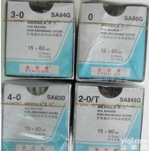 <em>强生</em>慕丝线编织非吸收性<em>缝线</em>