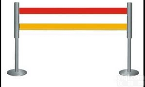 卷带式安全围栏 <em>智能型</em><em>语音</em><em>警示</em>灯围栏 双层带式不锈钢伸缩围栏