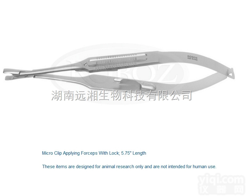 <em>美国</em>Roboz<em>血管</em>夹持钳RS-5440 <em>显微</em><em>血管</em>夹夹持器