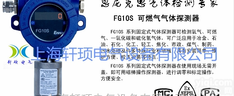 FG10  德国Annix恩尼克思FG10/ FG10S固定<em>气体探测器</em>/<em>气体检测仪</em>